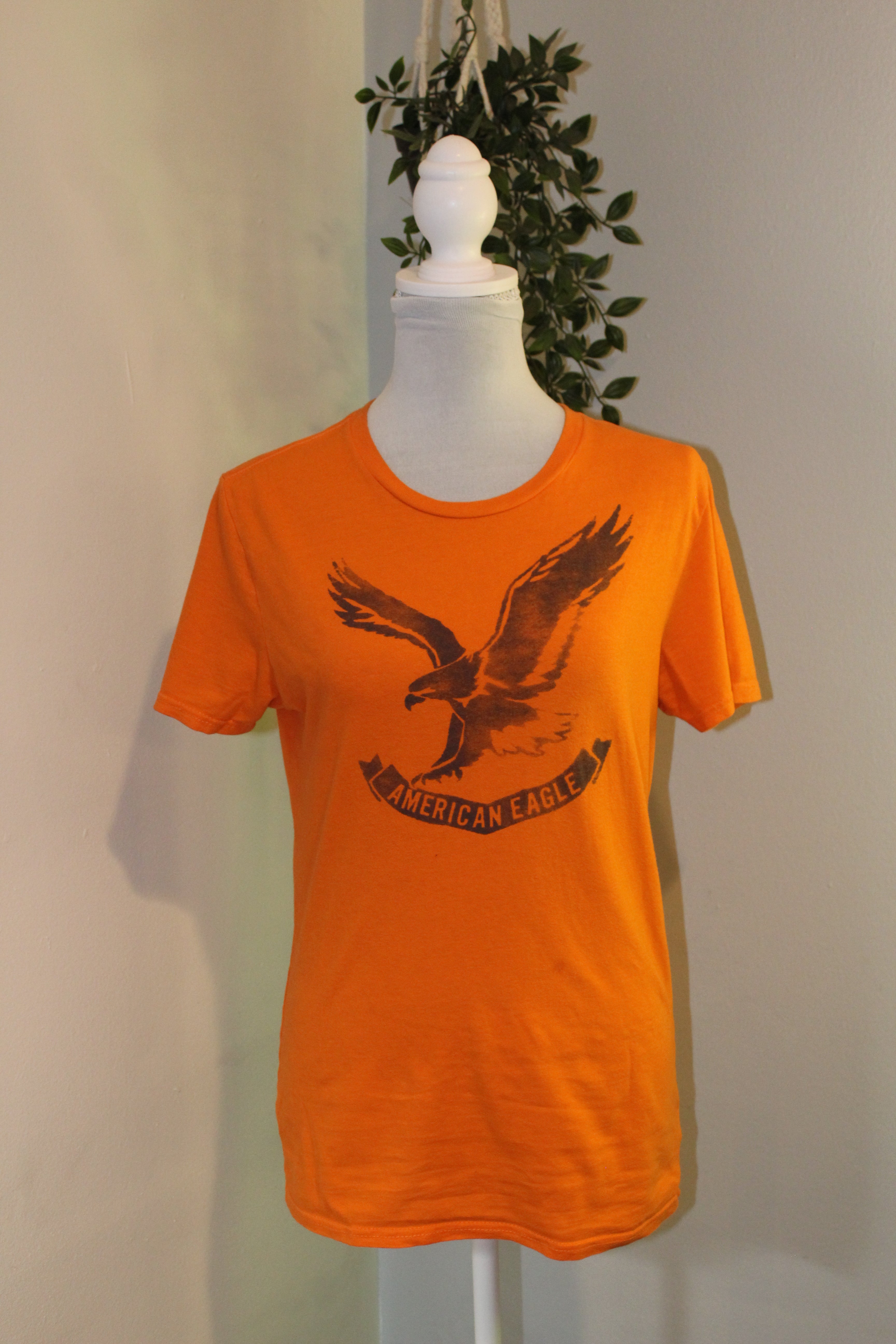 Hazard Orange American Eagle Tee