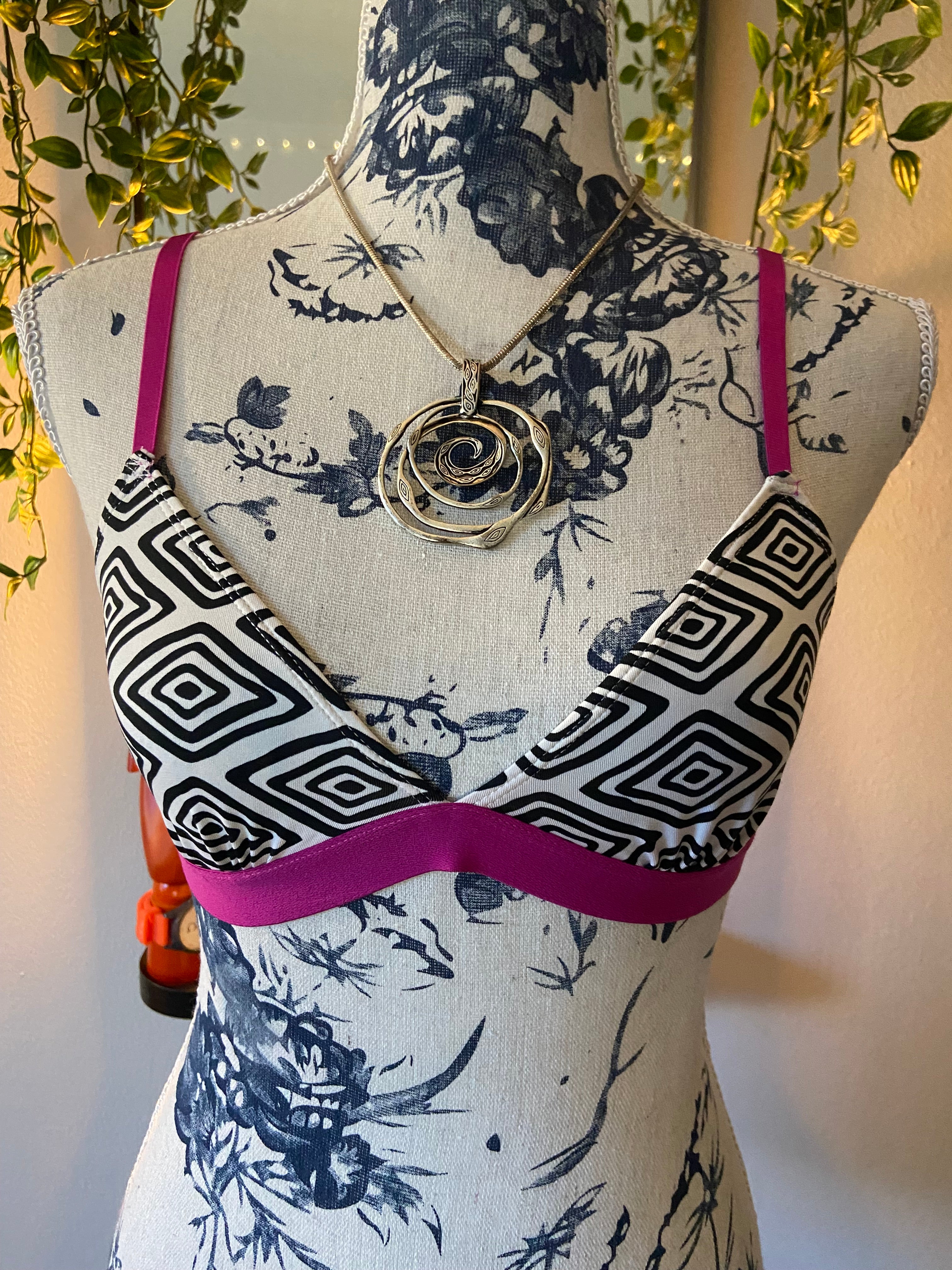 Abstract Design Bra