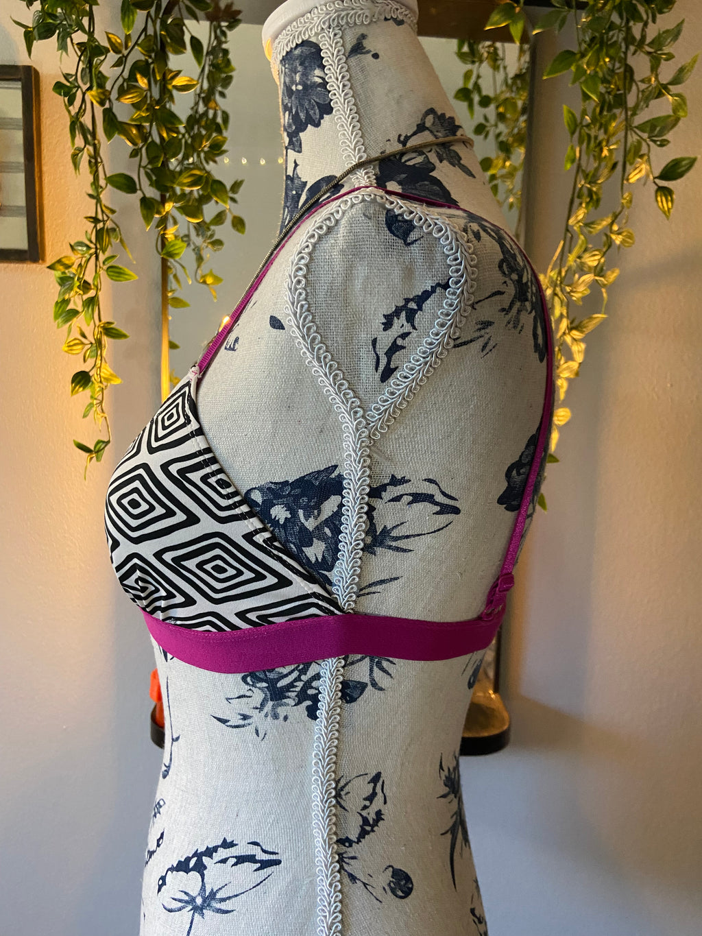 Abstract Design Bra