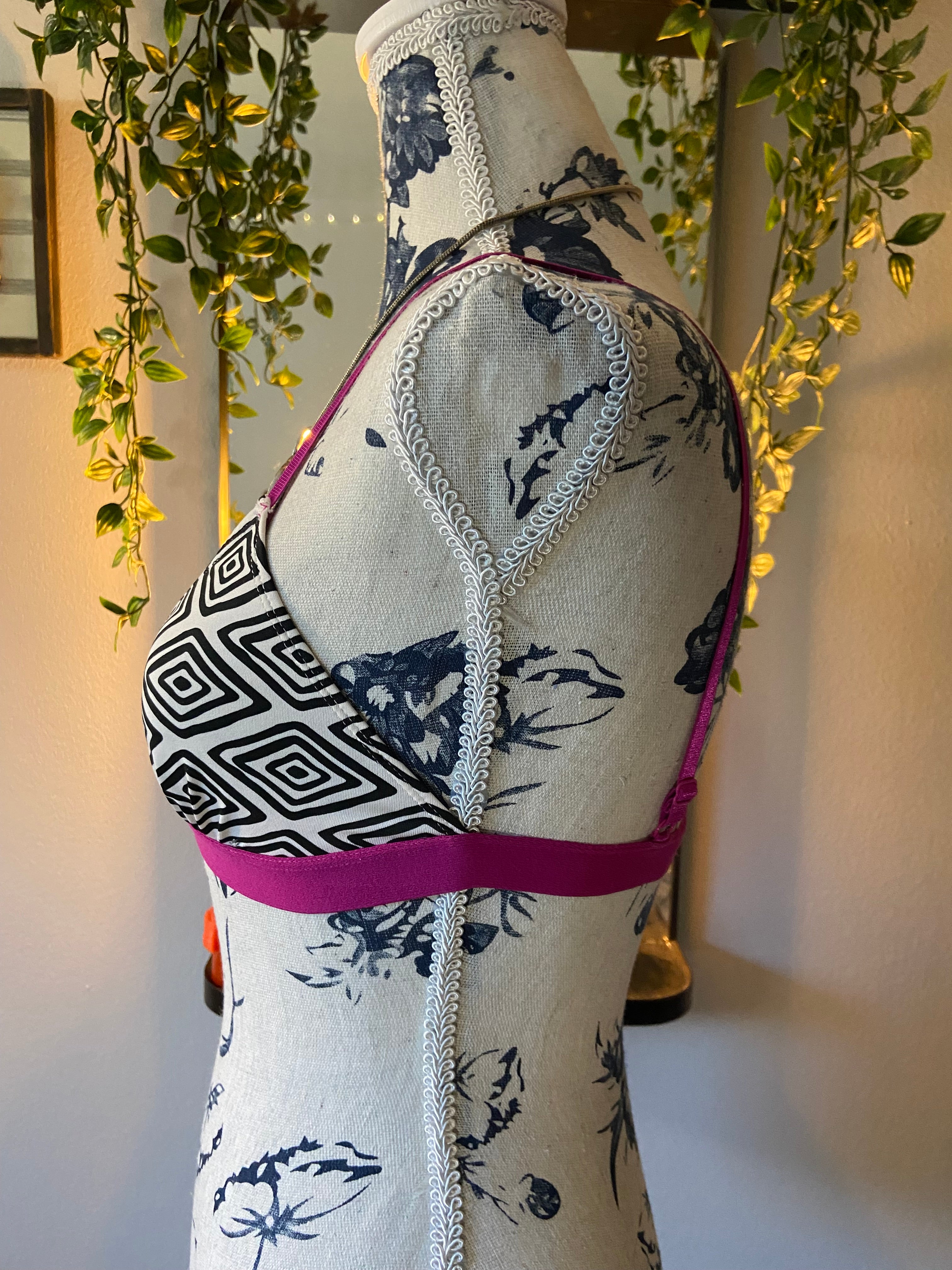 Abstract Design Bra