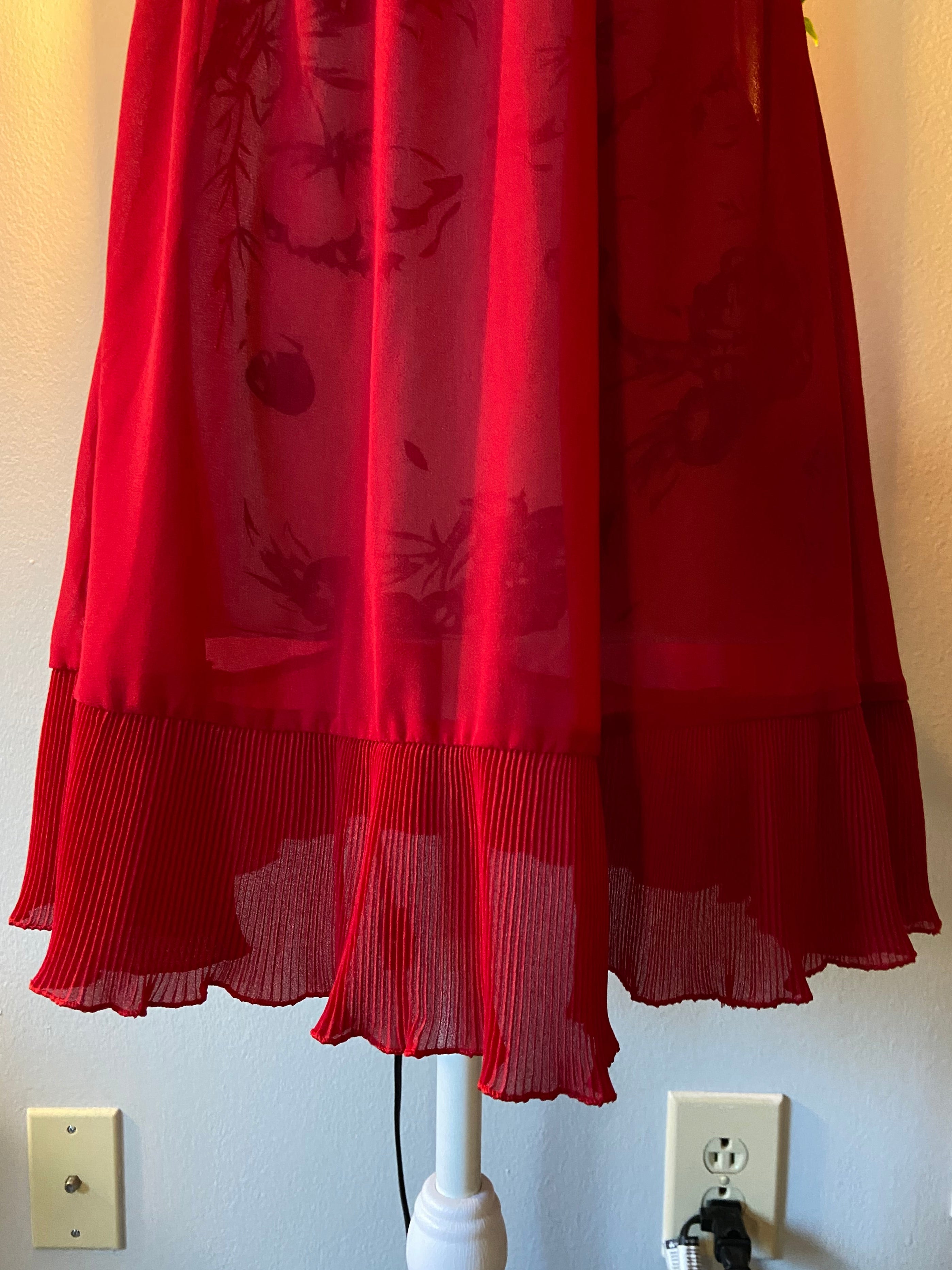Red Baby Doll Lingerie Dress