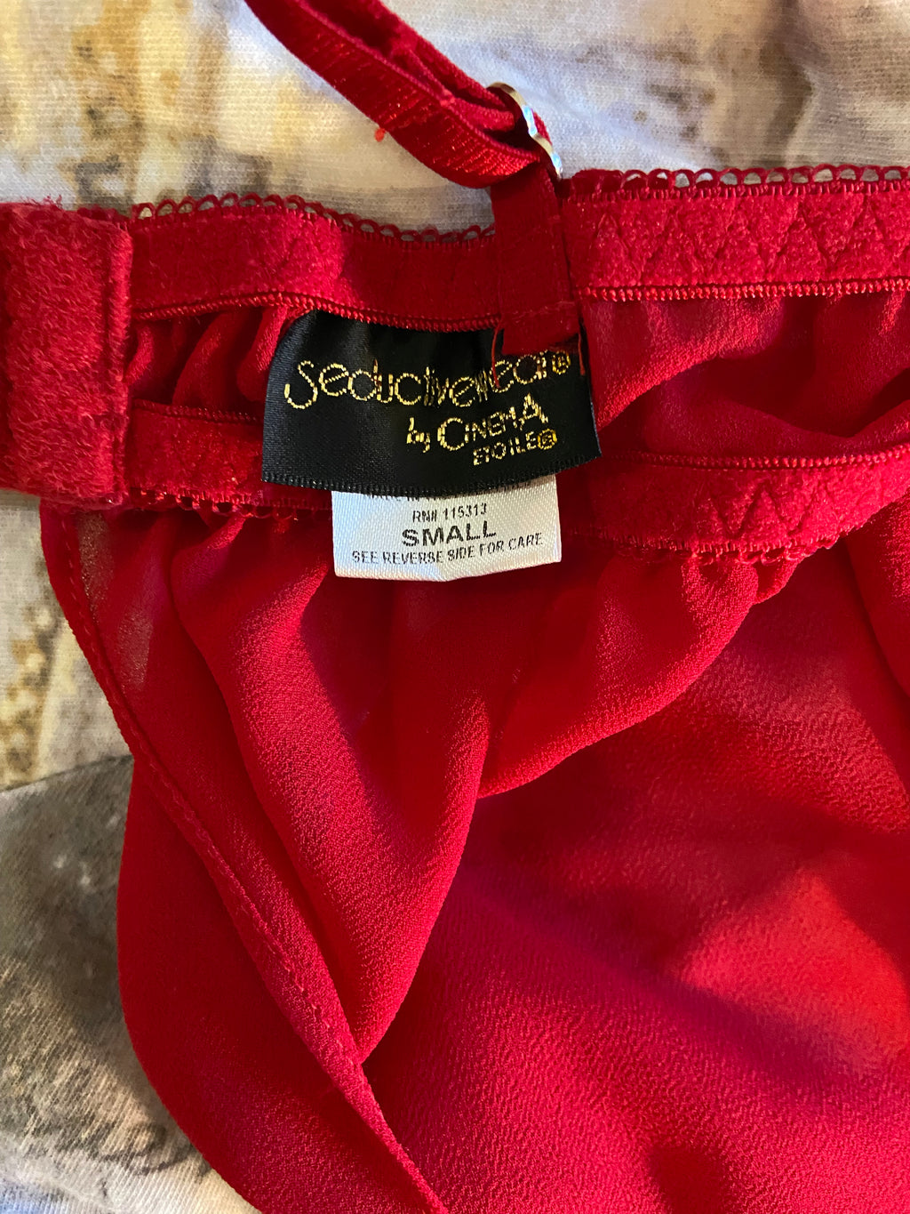 Red Baby Doll Lingerie Dress