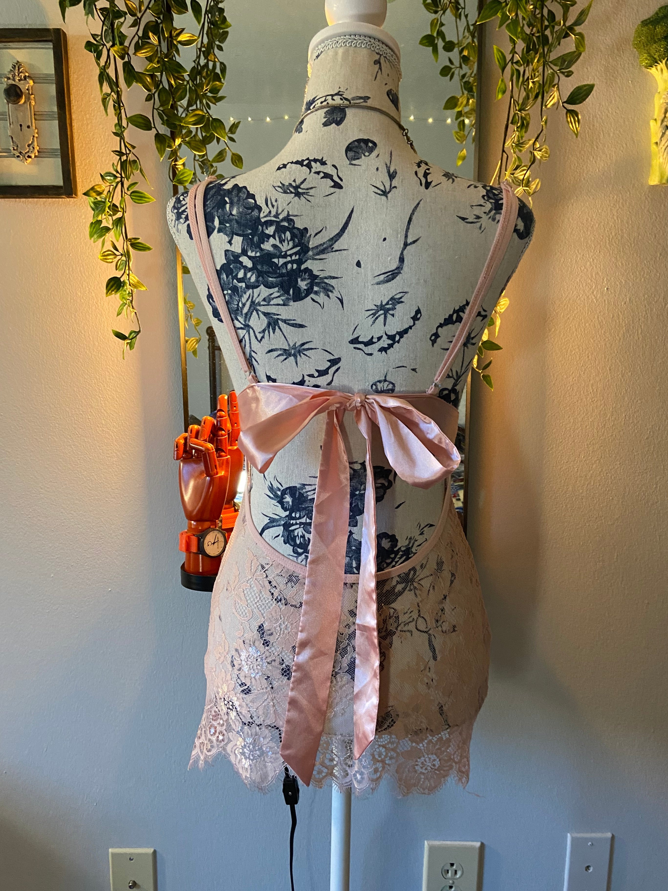 Sheer Pastel Pink Lingerie Dress