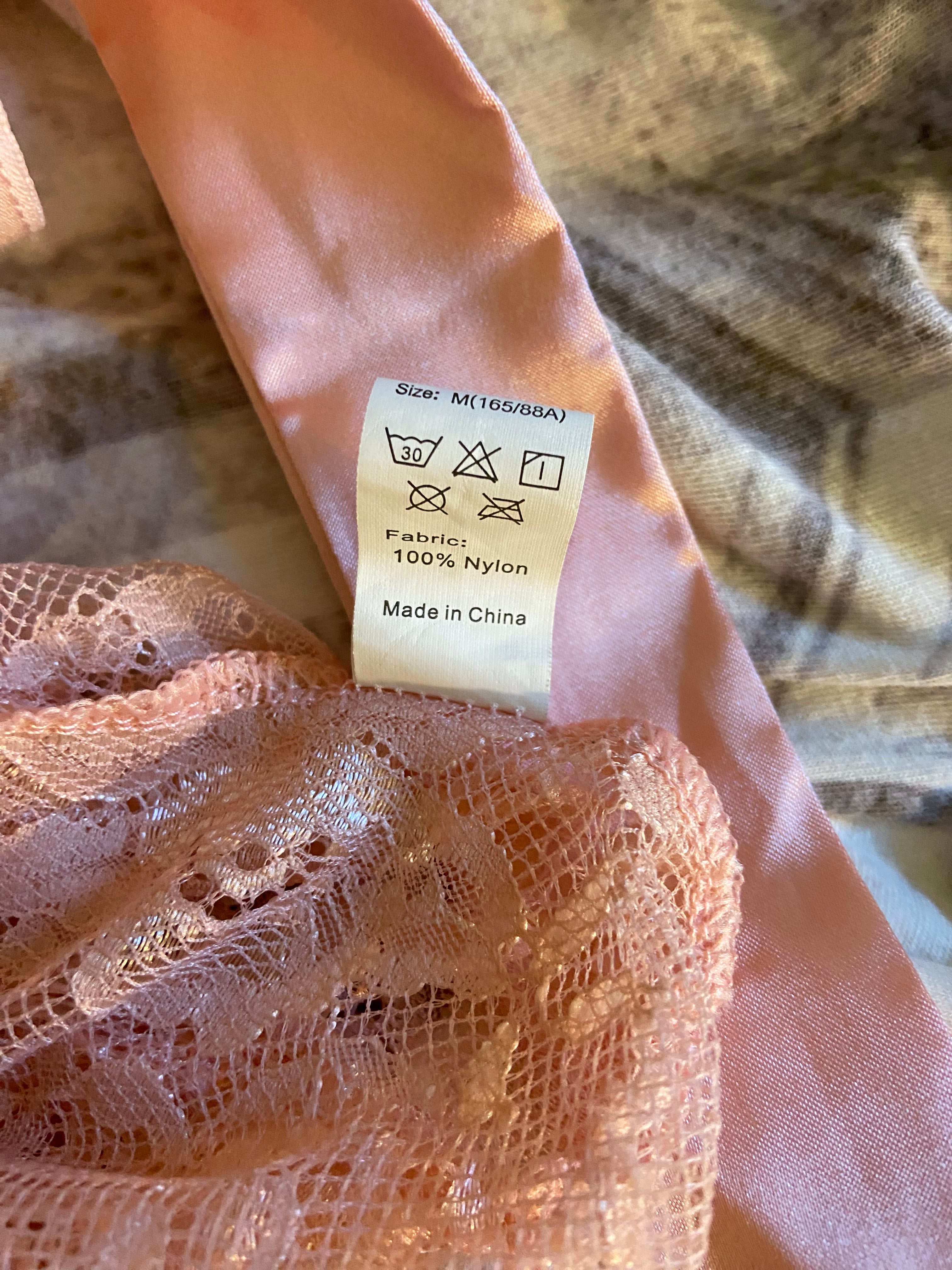 Sheer Pastel Pink Lingerie Dress