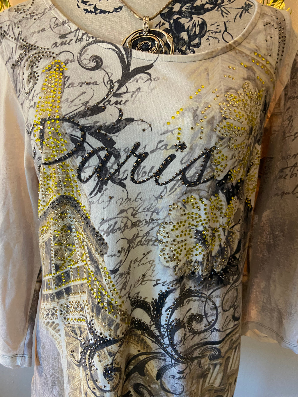 Bedazzled Y2K Paris Shirt