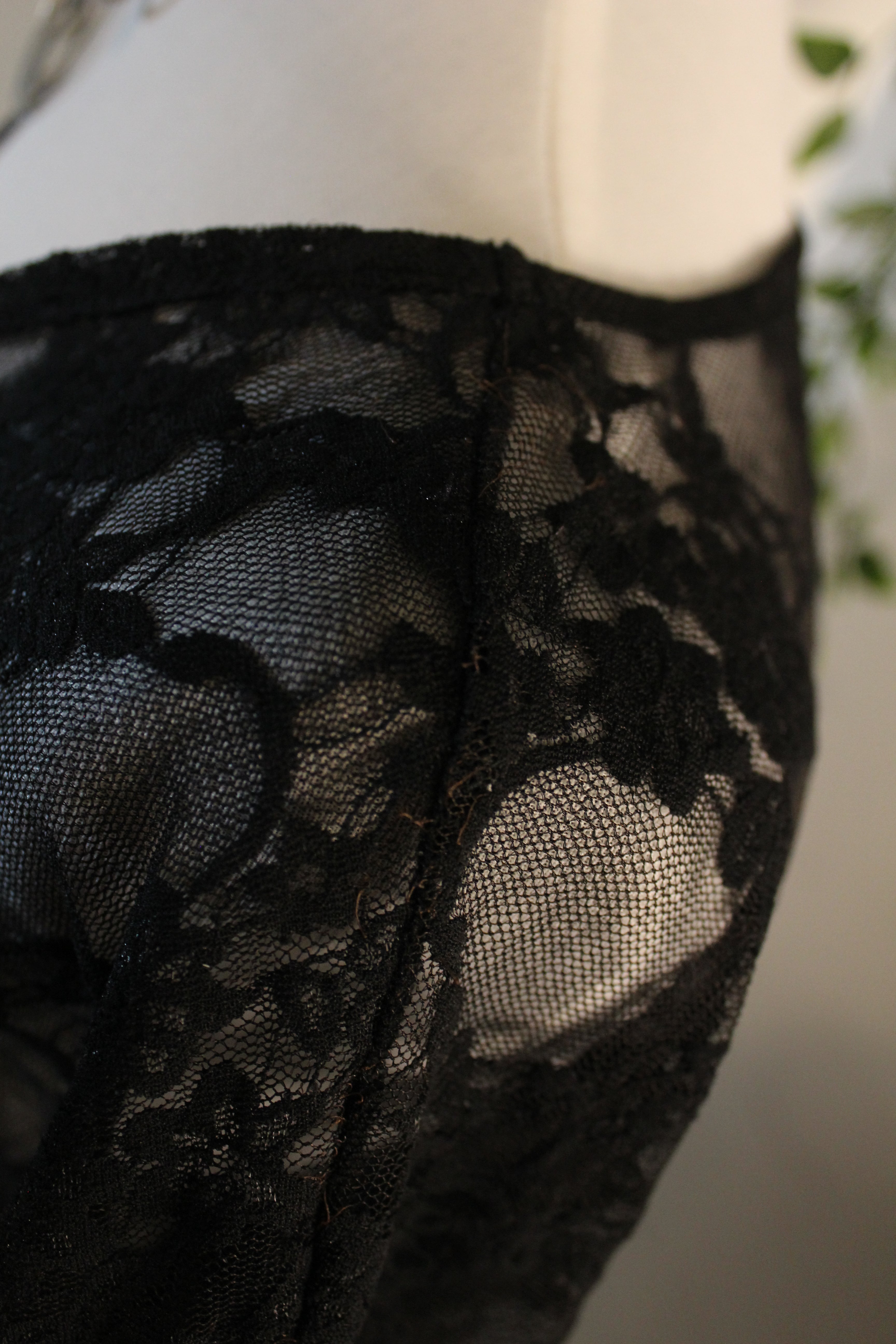 Sheer Floral Lace Shirt