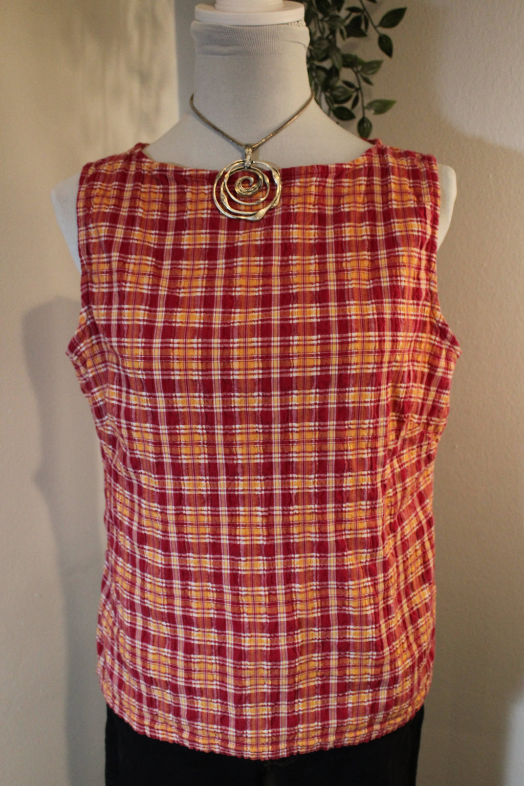 Plaid Country Tank