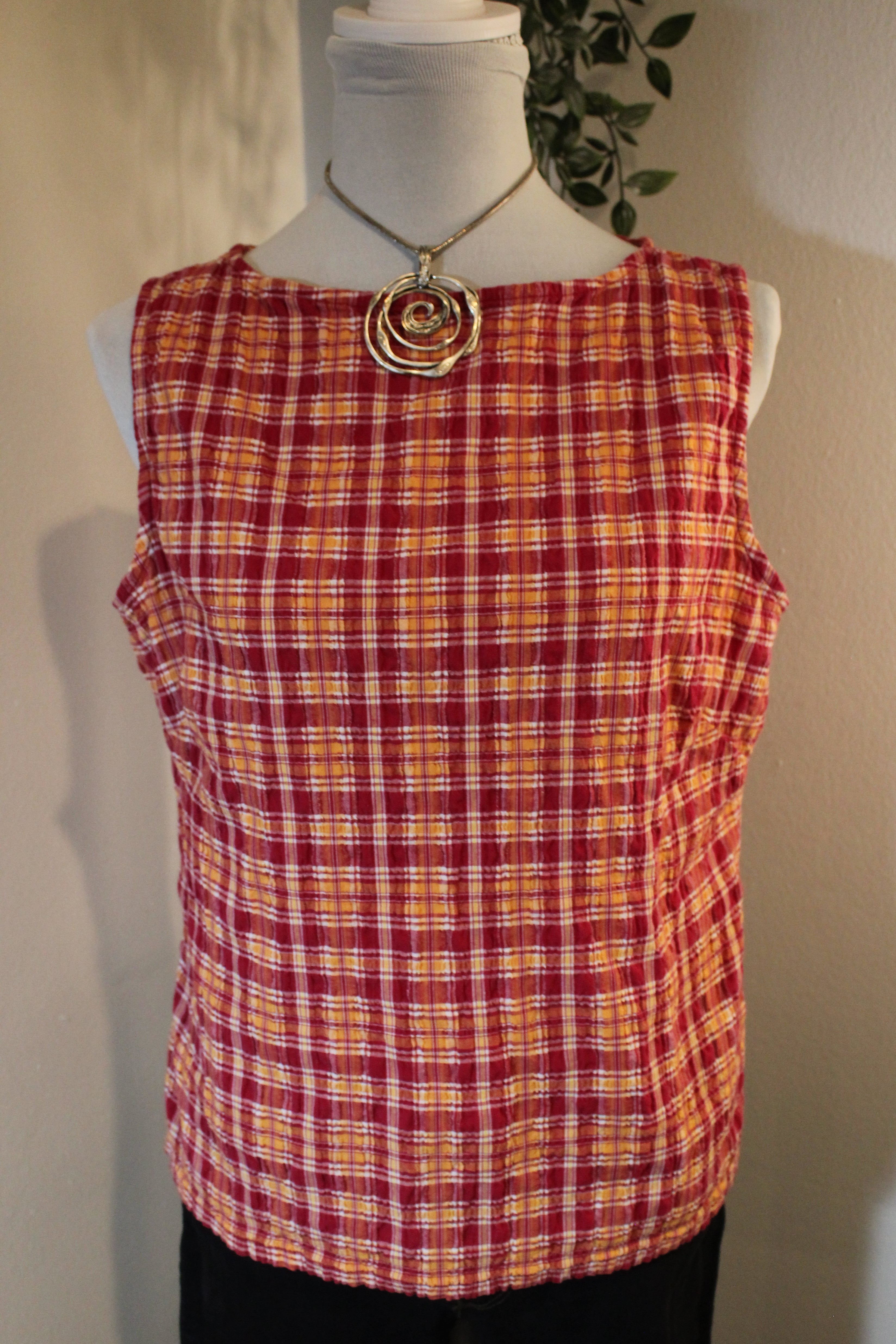 Plaid Country Tank
