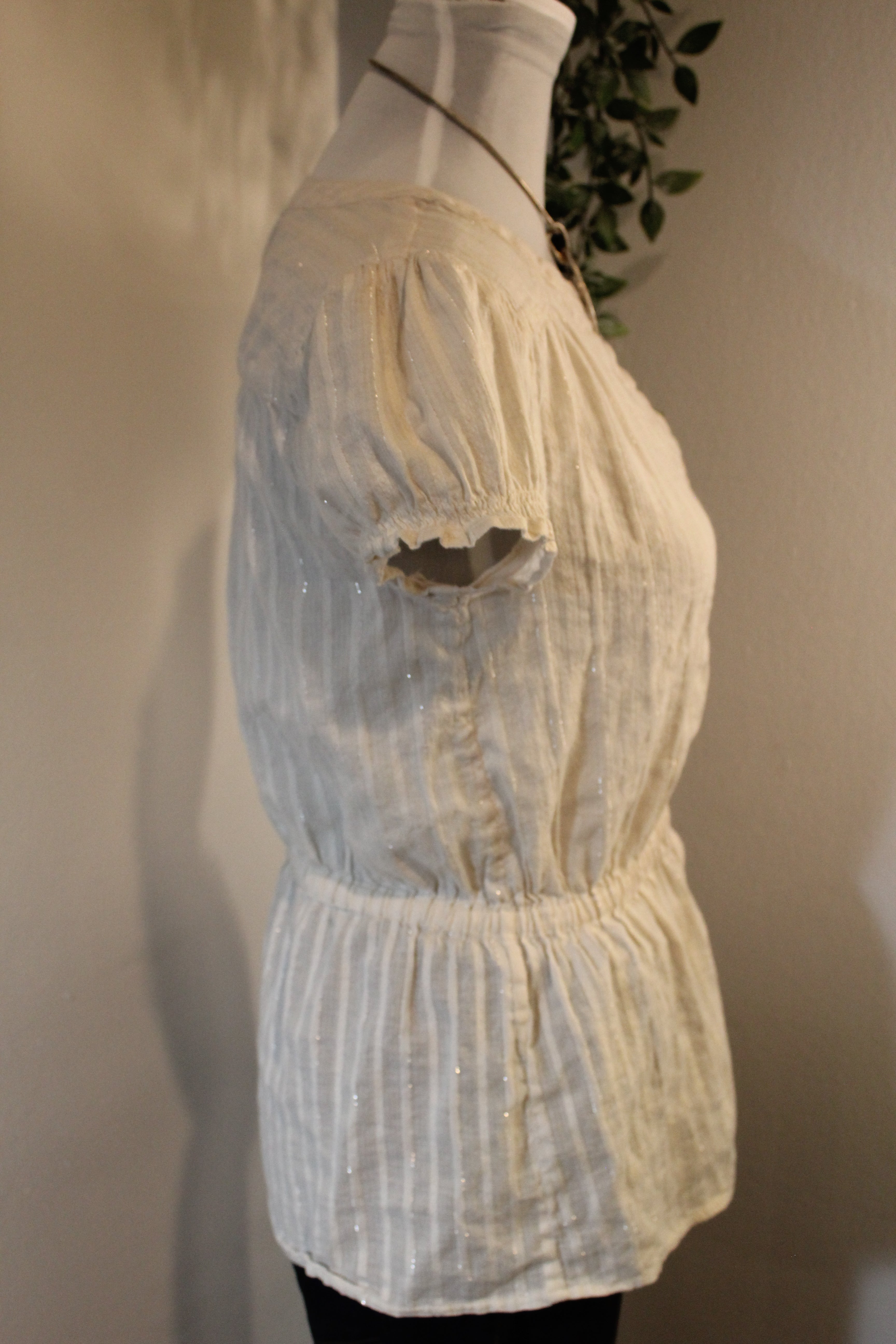 Shimmery Cream Blouse