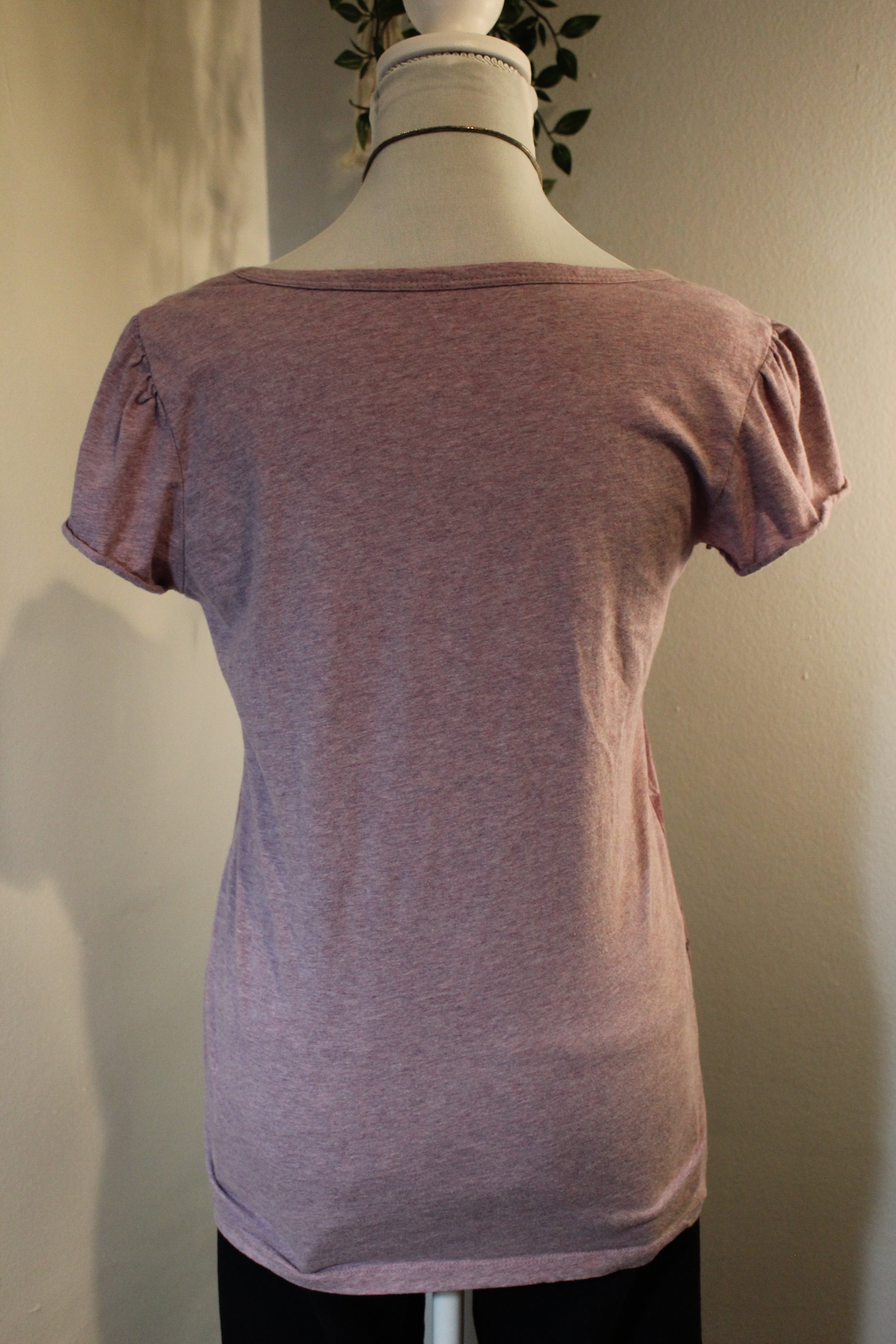 Muted Pink Bedazzled Y2K Top