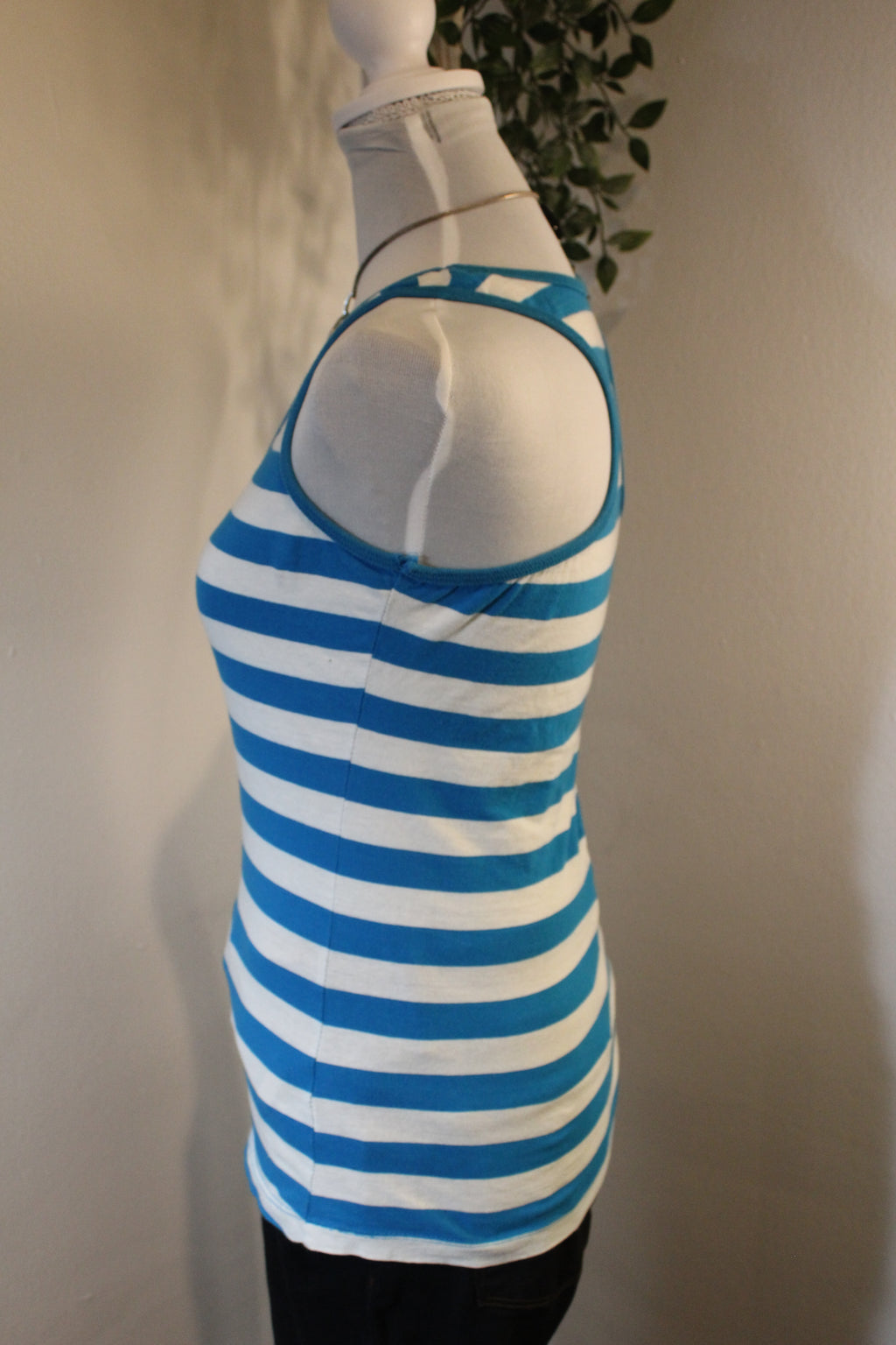 Blue Striped Tank Top