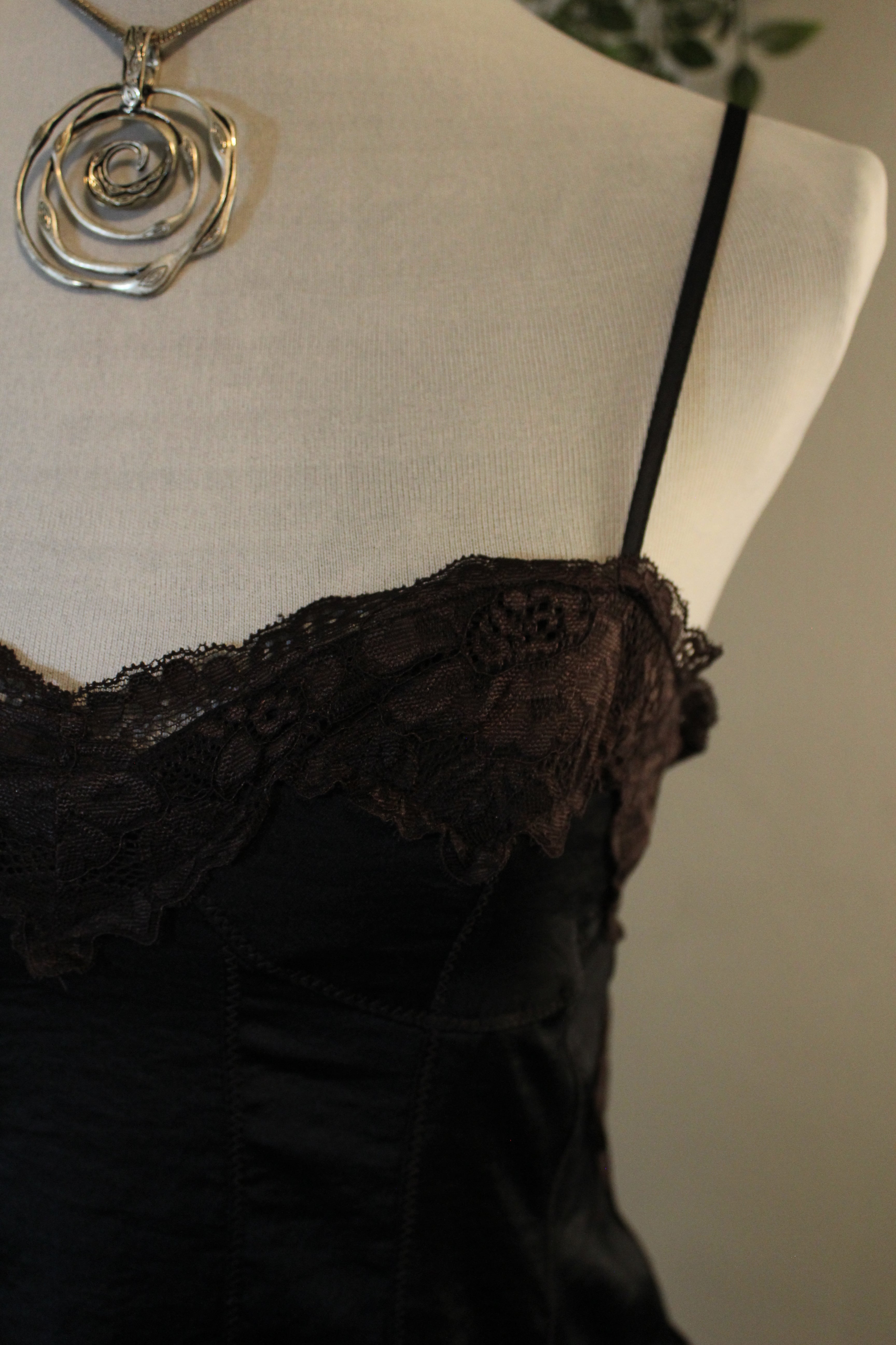Black Lace Lingerie Top
