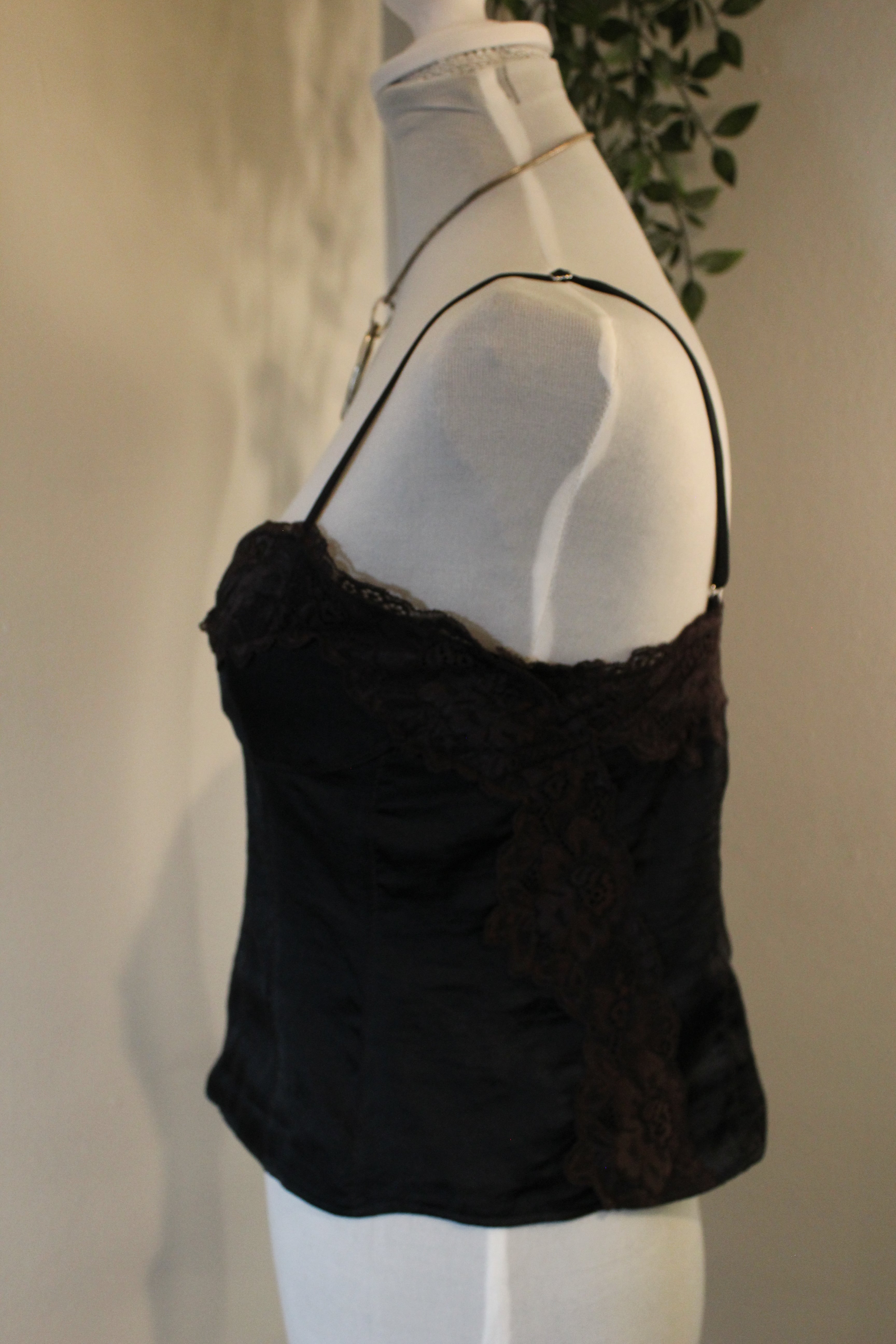 Black Lace Lingerie Top