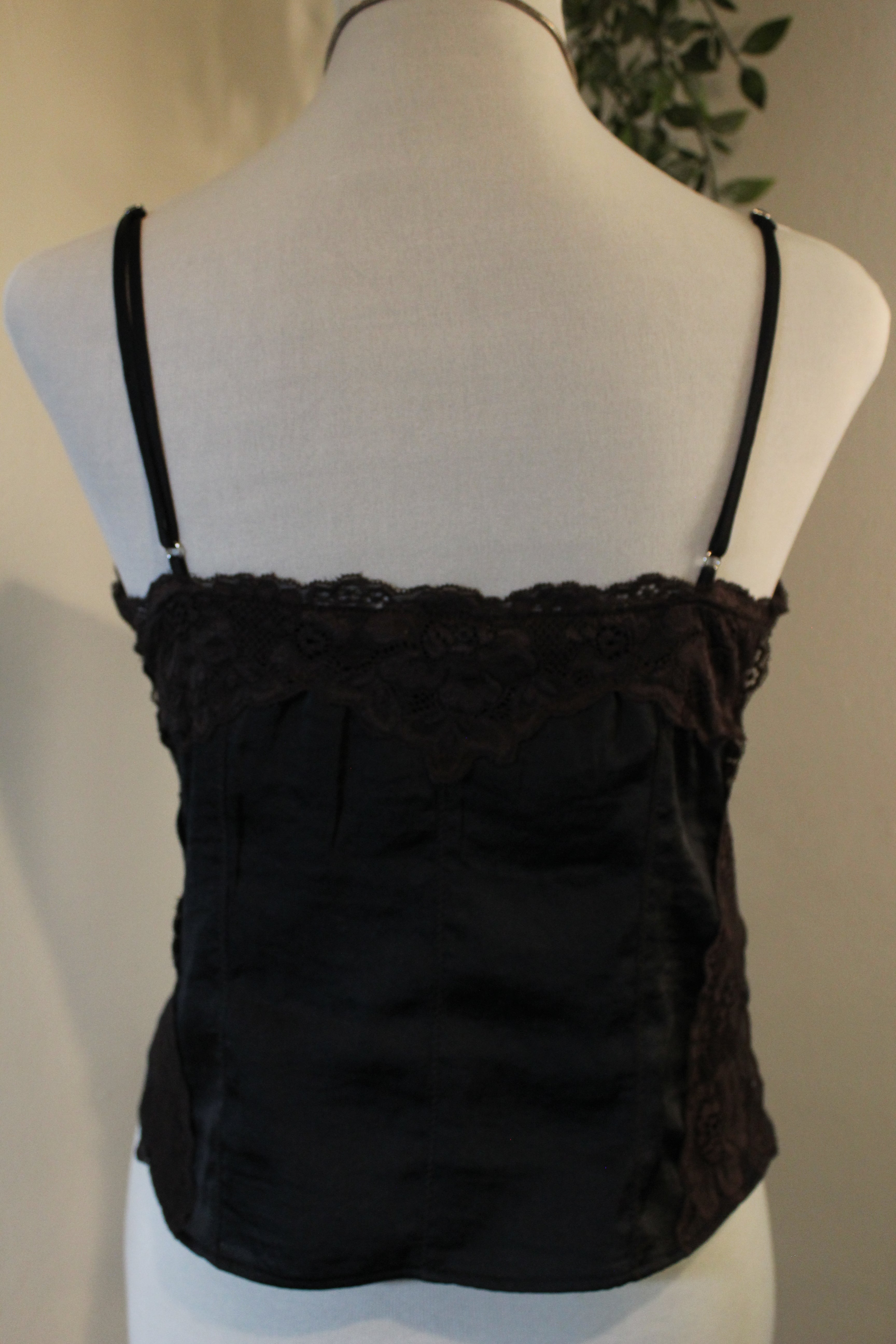 Black Lace Lingerie Top