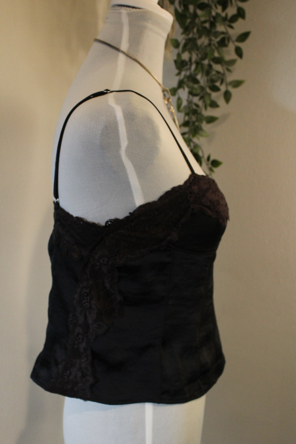 Black Lace Lingerie Top