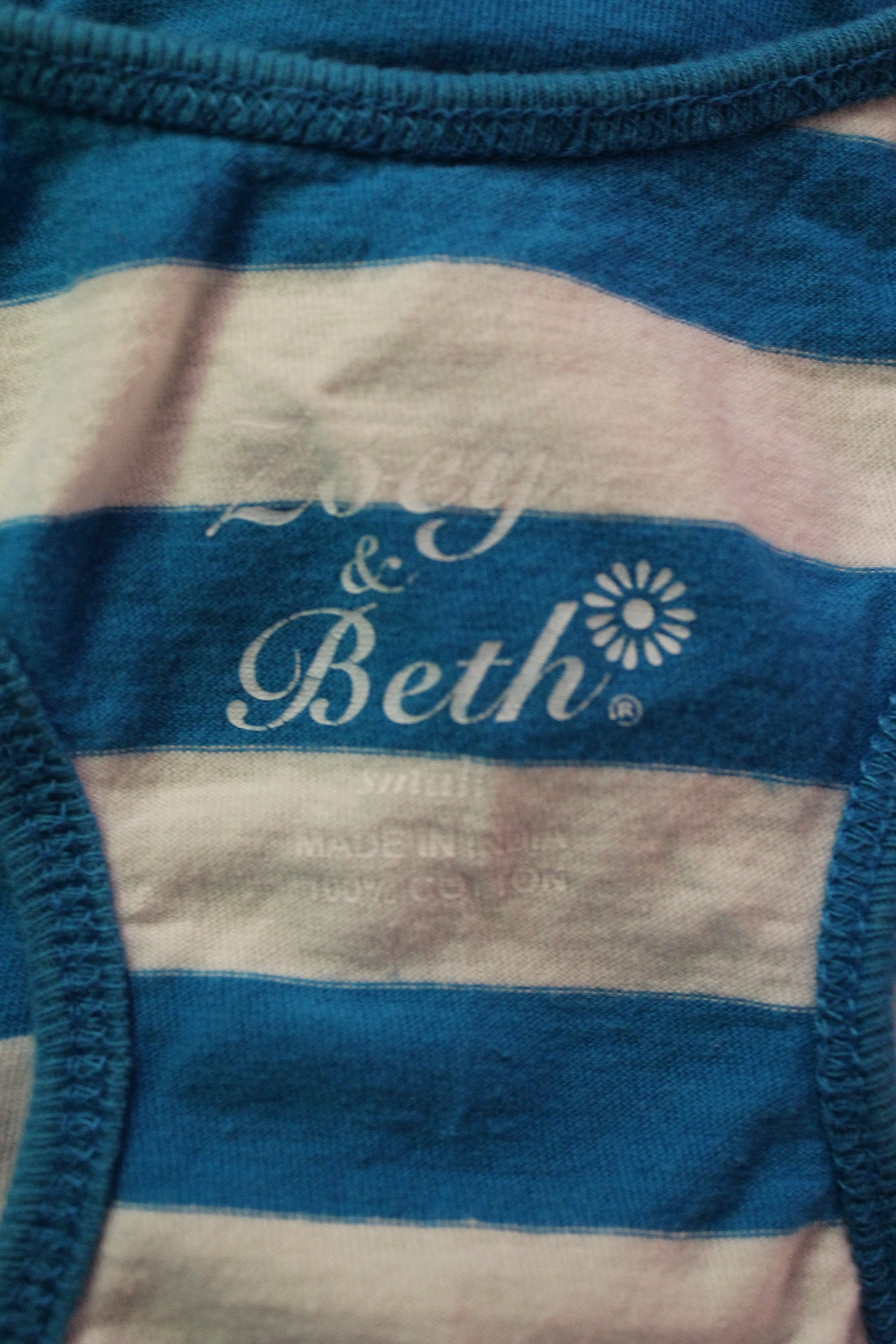 Blue Striped Tank Top