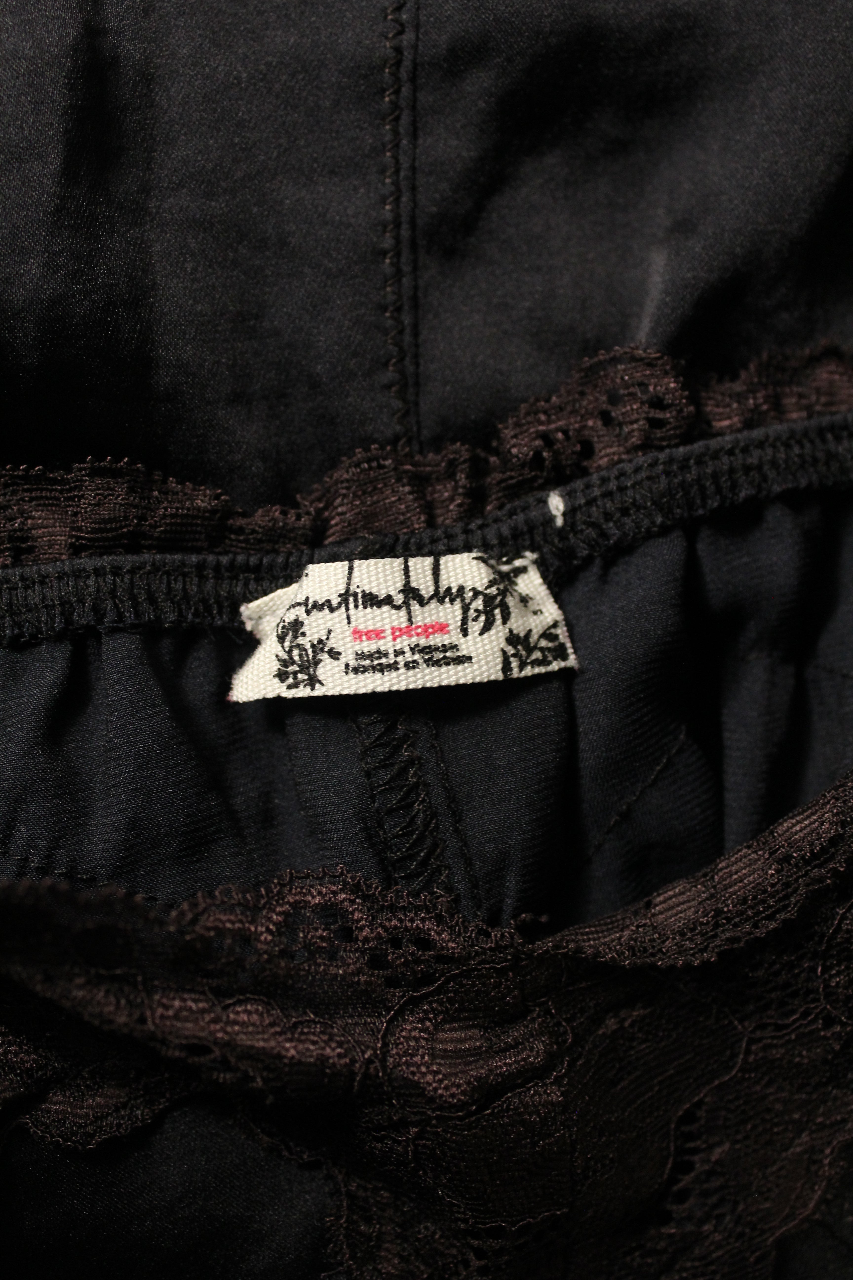 Black Lace Lingerie Top