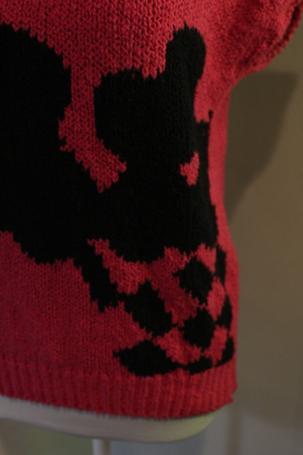 Knit Pink Checkered Sweater