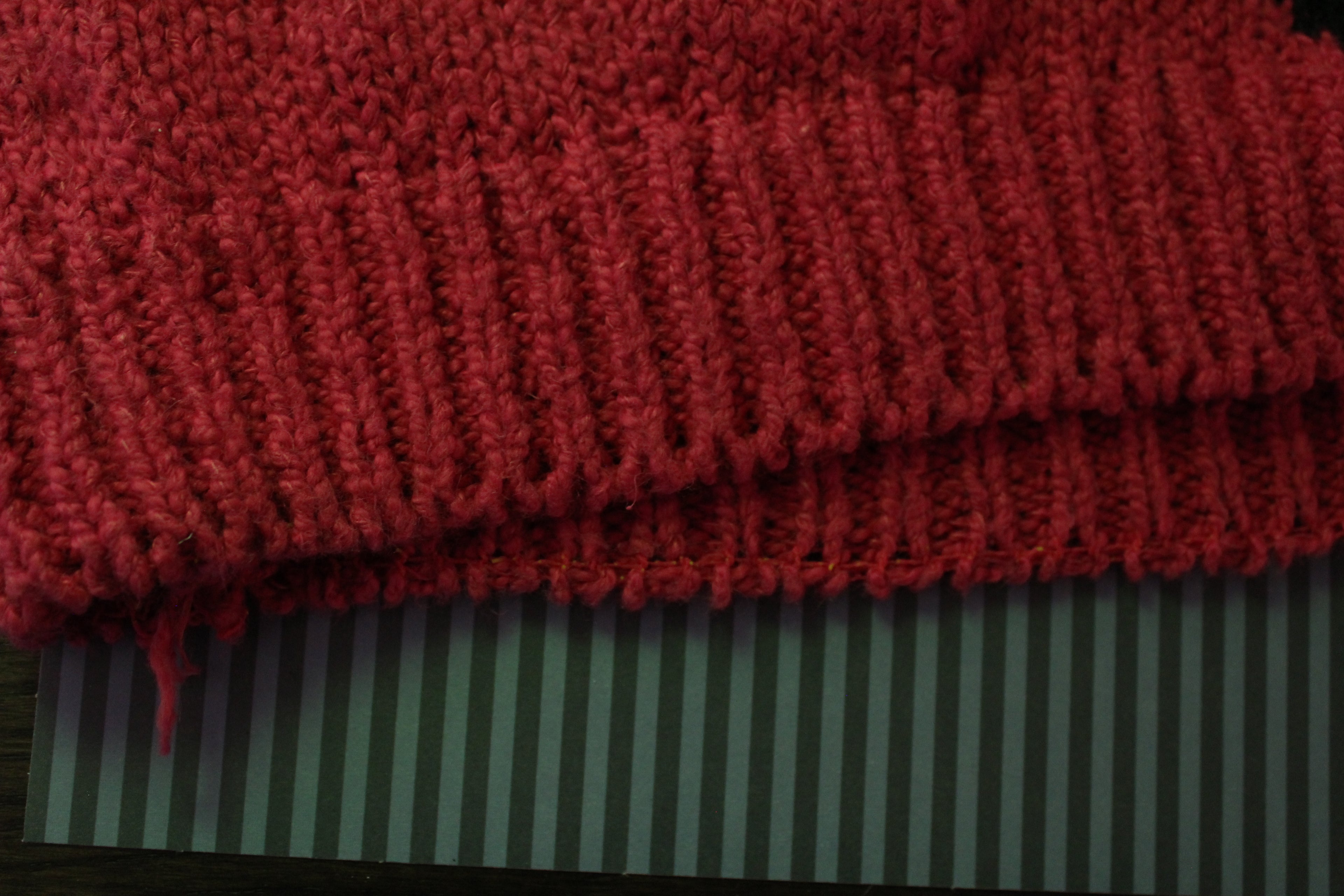 Knit Pink Checkered Sweater