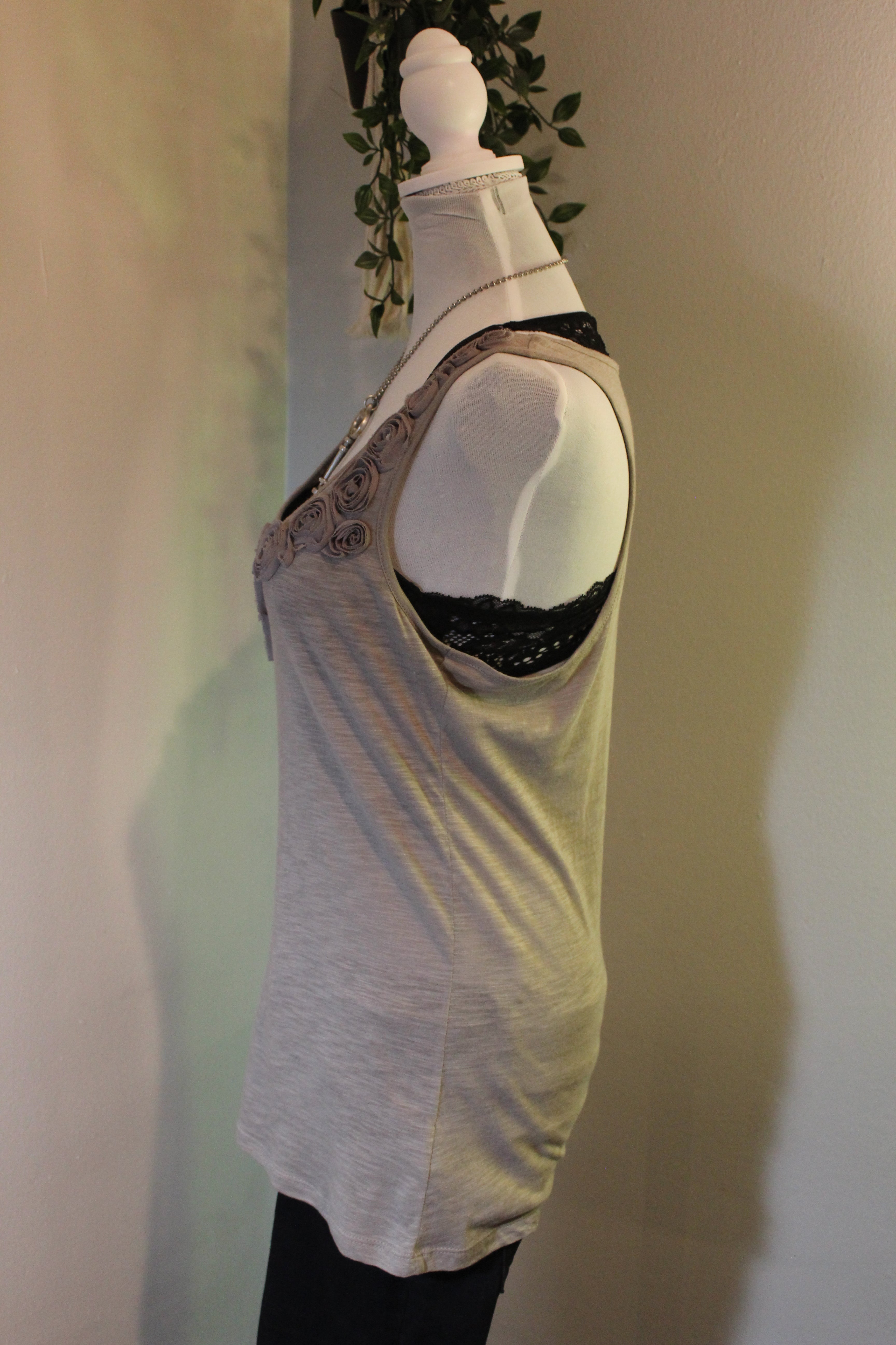 Y2K 3D Floral Tank