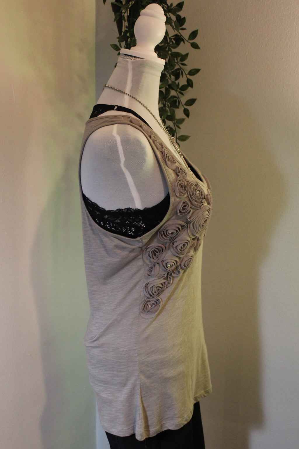 Y2K 3D Floral Tank