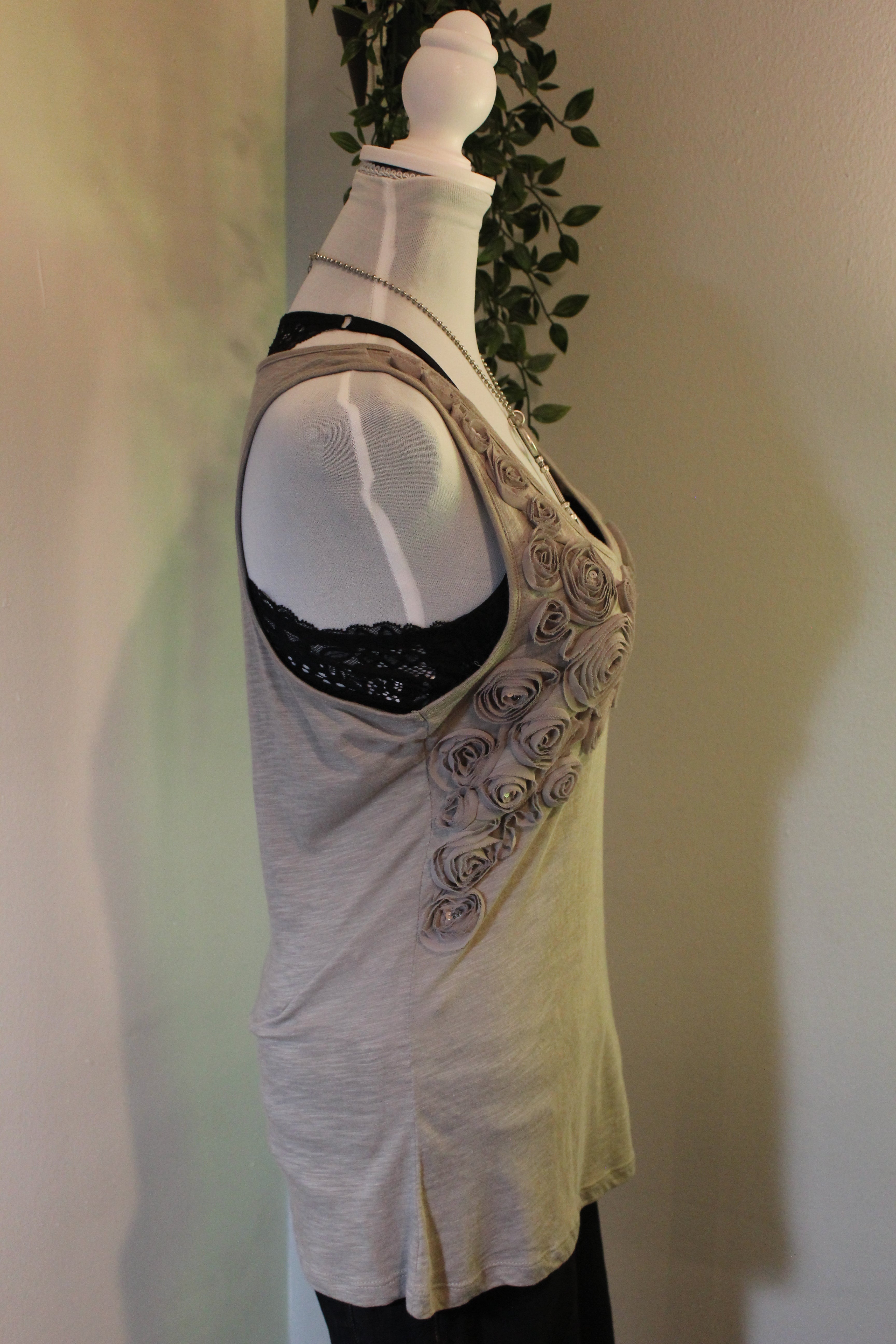 Y2K 3D Floral Tank