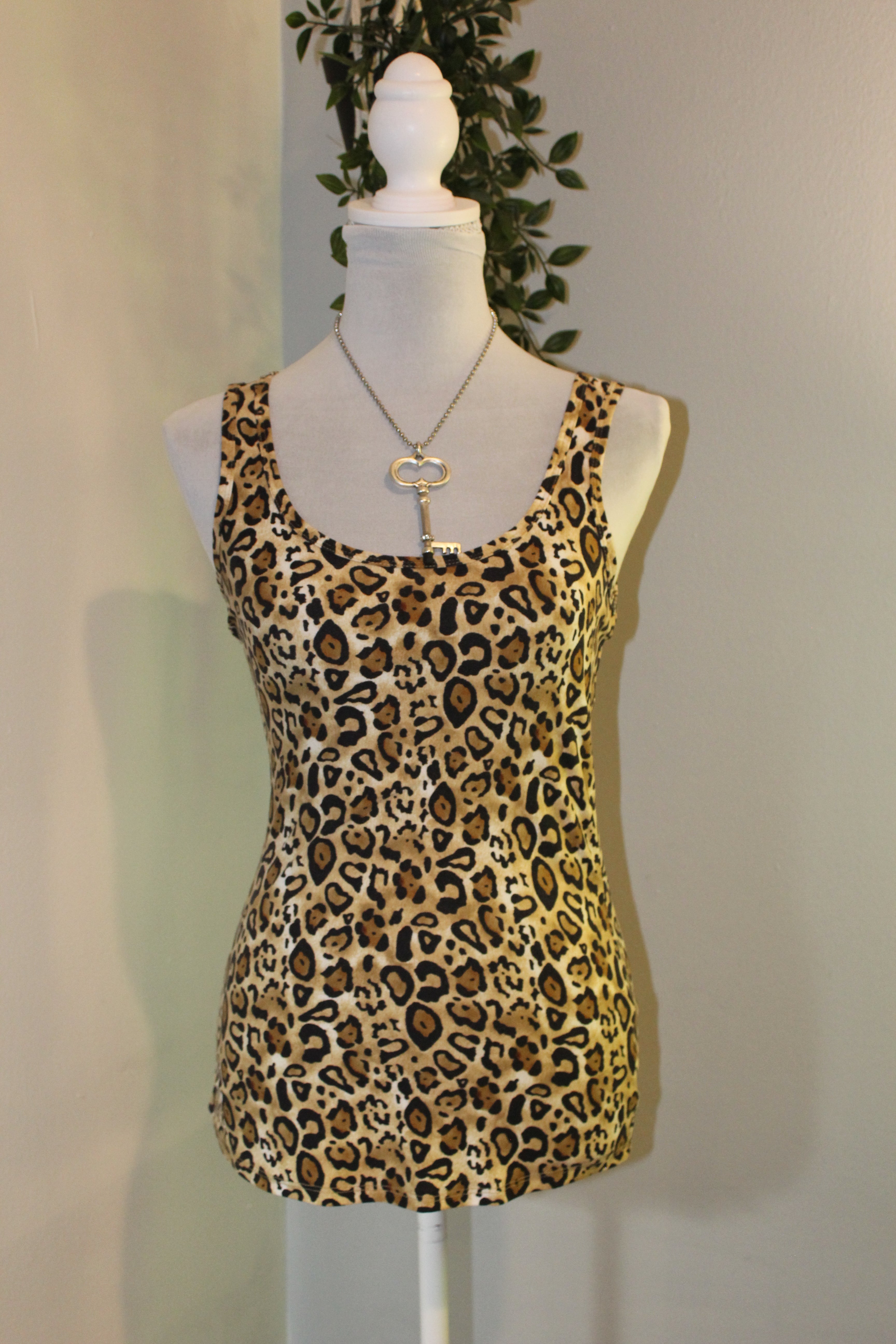 Cheetah Print Tank Top