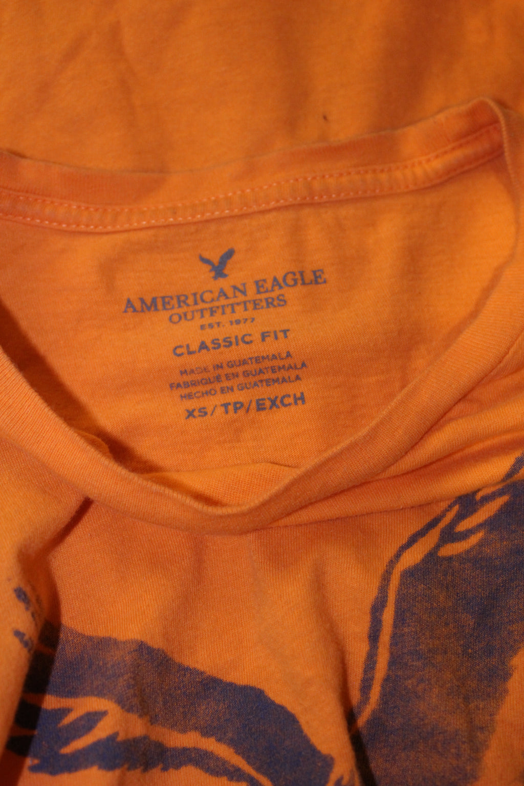 Hazard Orange American Eagle Tee