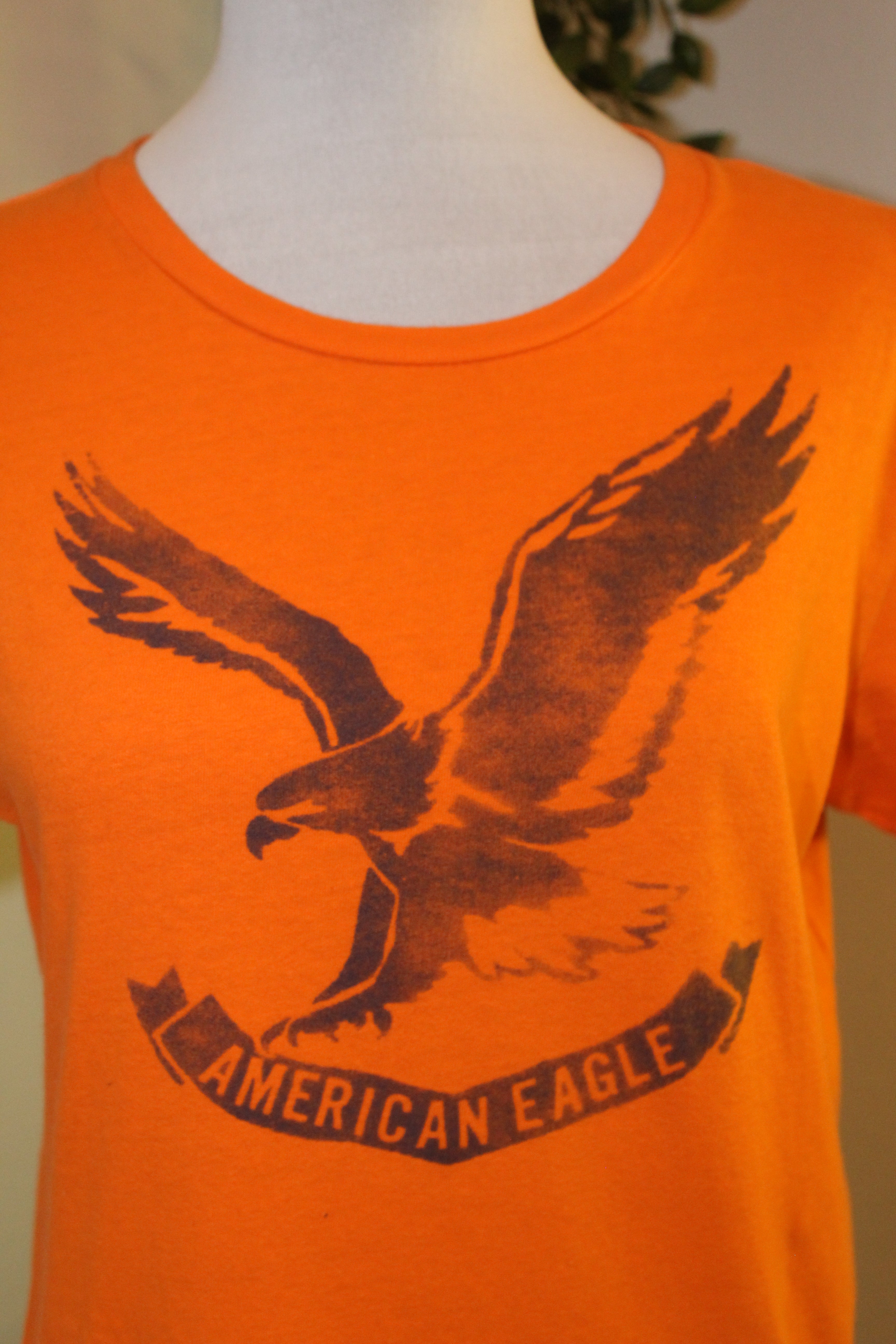 Hazard Orange American Eagle Tee