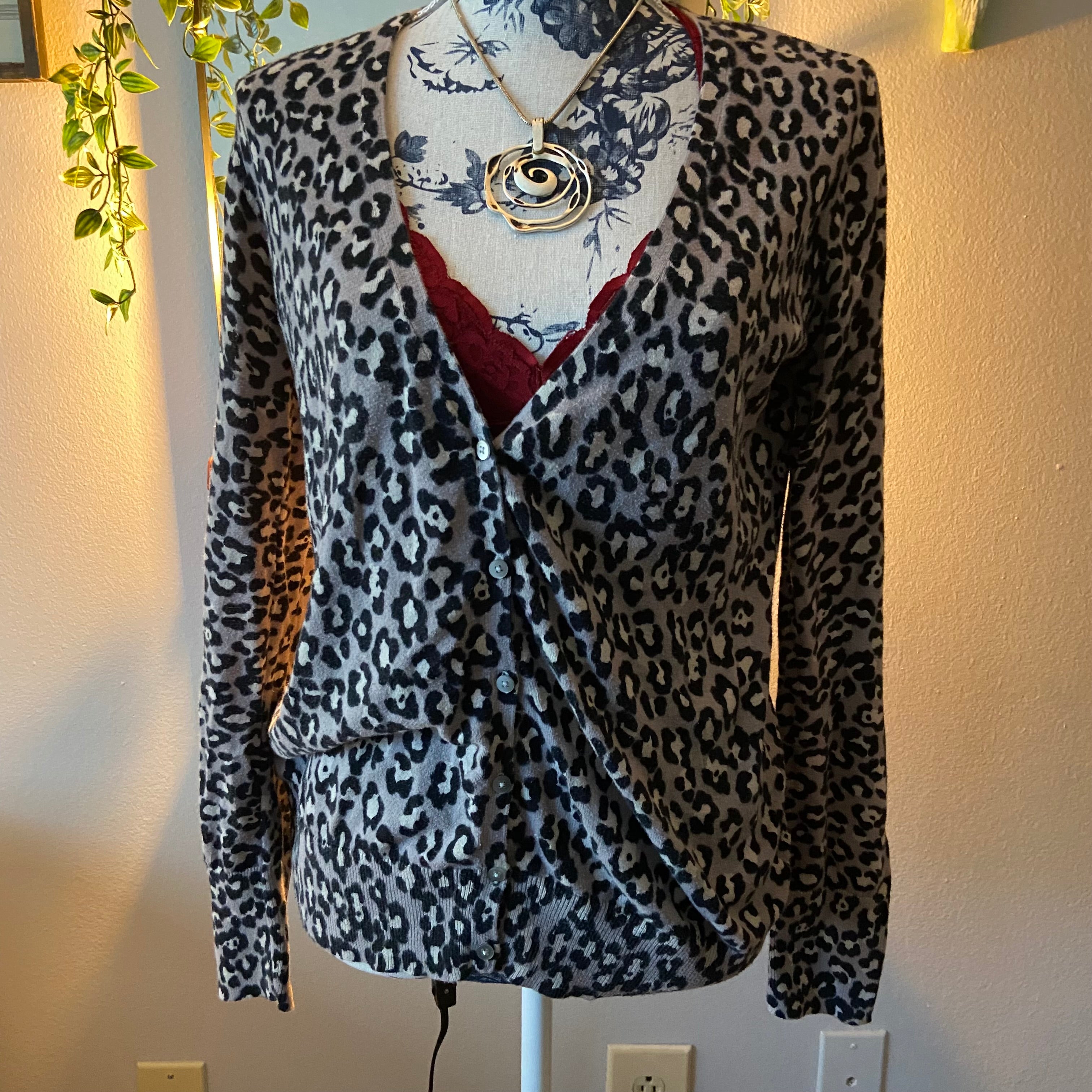 Cheetah Print Cardigan