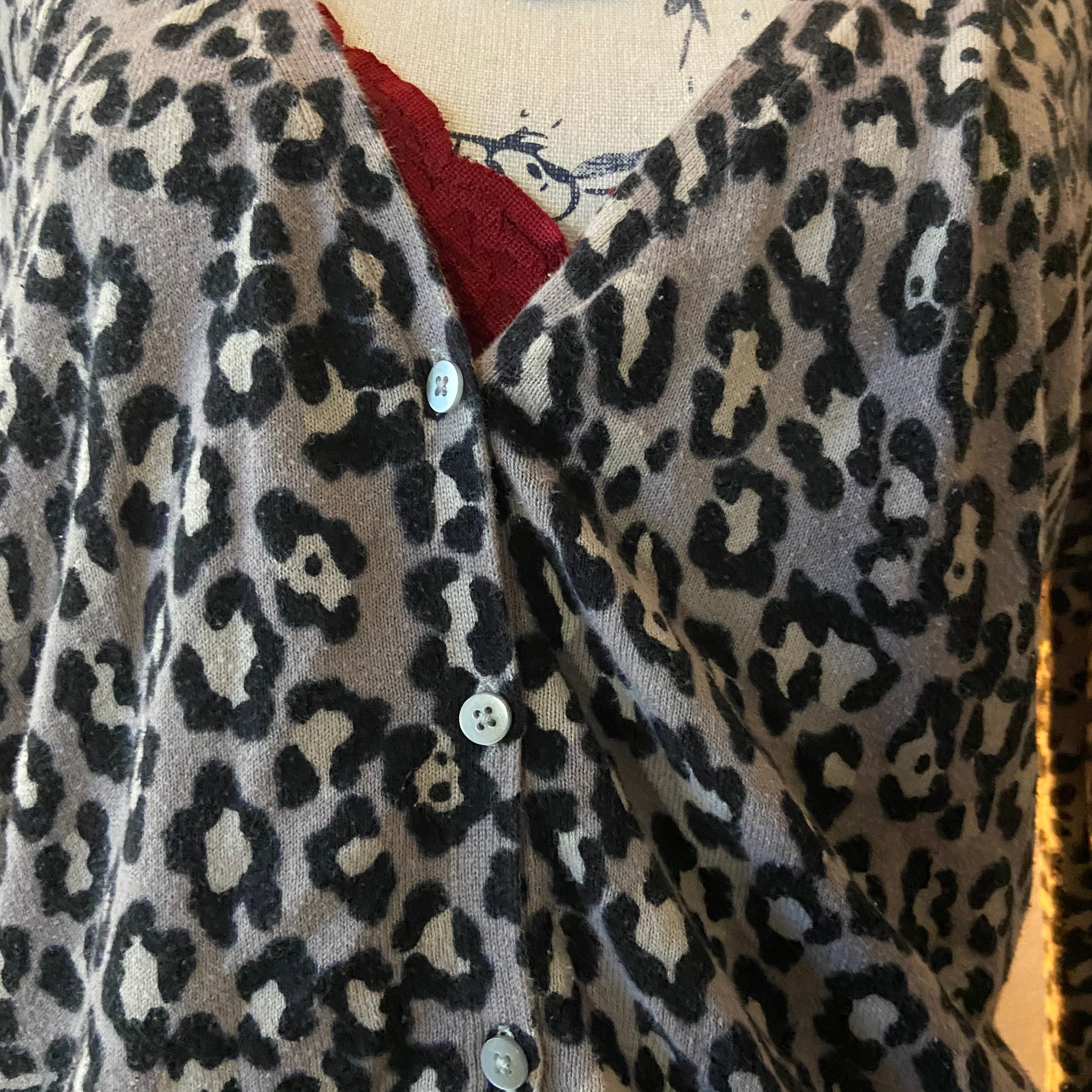 Cheetah Print Cardigan