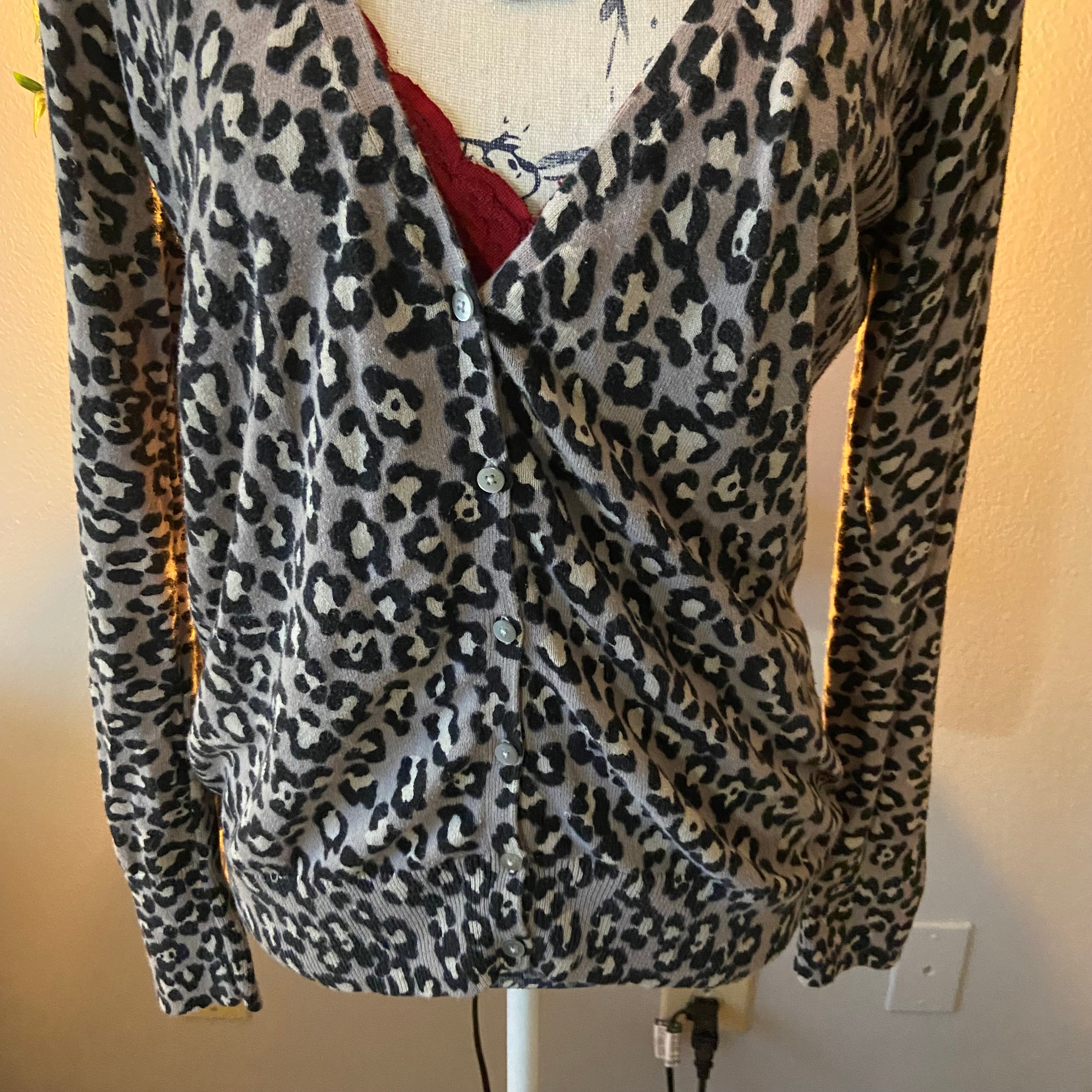 Cheetah Print Cardigan